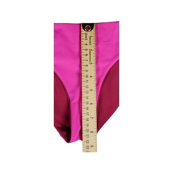New Hurley Bikini Swim Bottom Size XL Moderate Coverage Pink Reversible Beach - Picture 9 of 10
